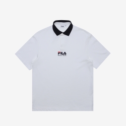 Fila Ruzufit Biella Italia Logo - Miesten Poolopaita - Valkoinen | FI-94263